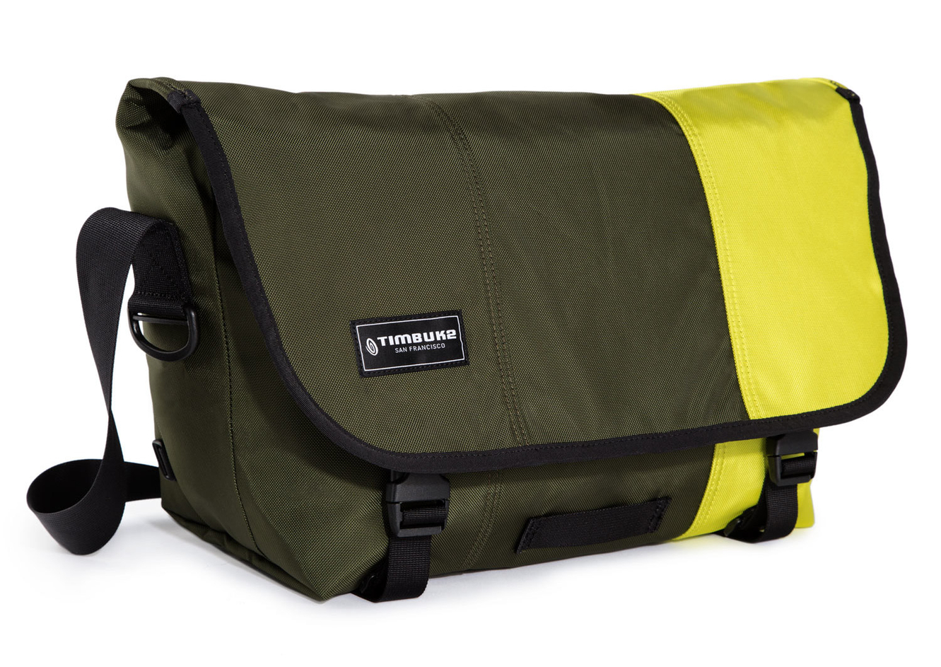 Hello! I was gifted this TimBuk2 flight messenger bag. I love the size and  pocket space, but not sure about the color. Part of me feels like the  yellow buckles look a