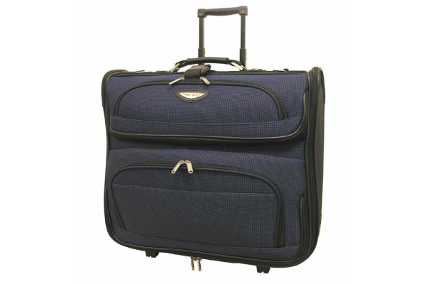 Buy Travel Select Amsterdam Rolling Garment Bag Wheeled Luggage Case, Black  (23-Inch) at