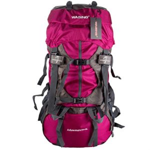 Wasing 55L Hiking Backpack red