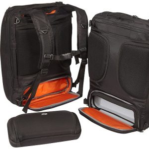 eBags Slim Laptop Backpack Black Crush Pocket