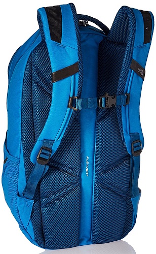 north face blue backpack