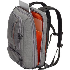 eBags Slim Laptop Backpack Grey Open